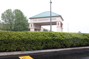 The current entrance to the FSK Conference Center at the Holiday Inn Frederick