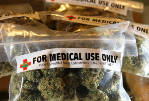 Pictured Above: medical marijuana bags.