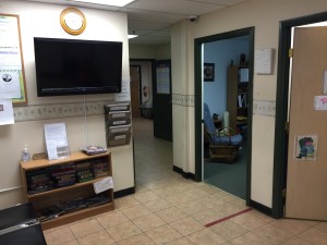 The main lobby of the Frederick Institute. 