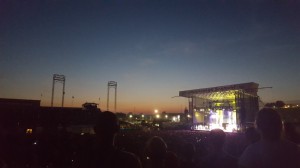 Blink-182 plays in a full Hersheypark Stadium. Photo by Abbey McAlister