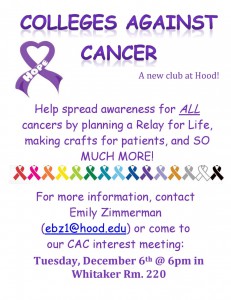 Initial flyer for CAC